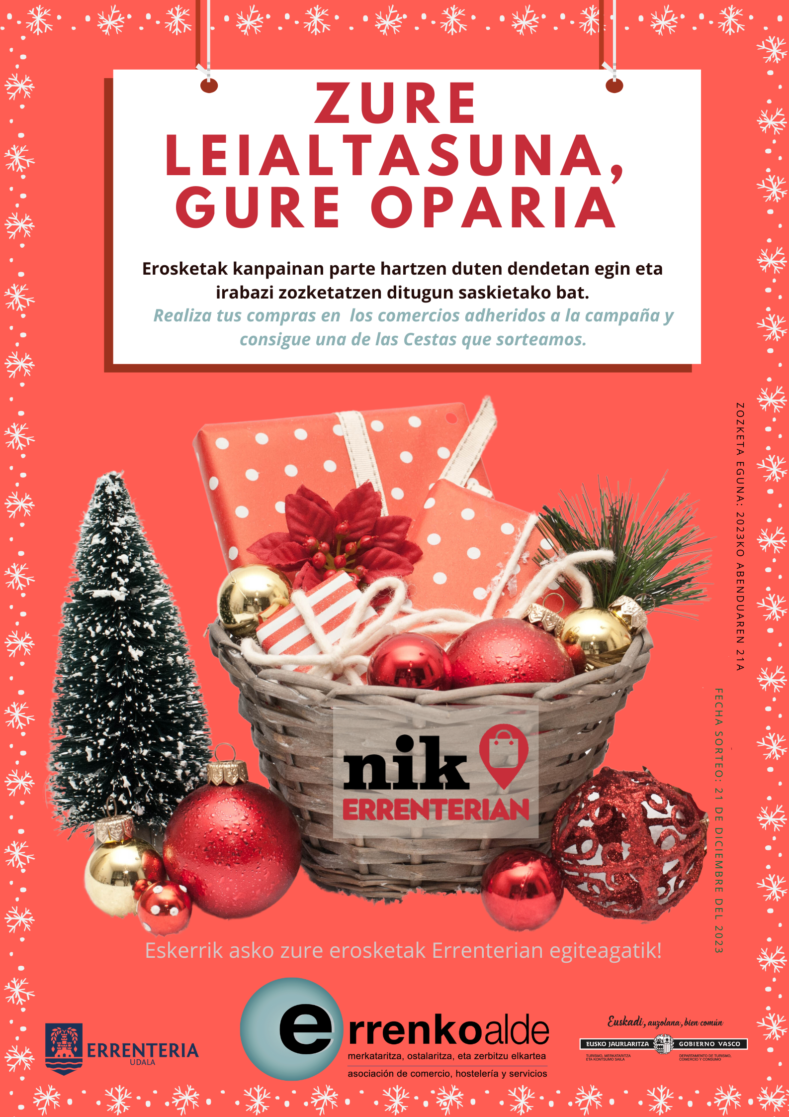 Gabonetako kanpaina: saskiak 2023